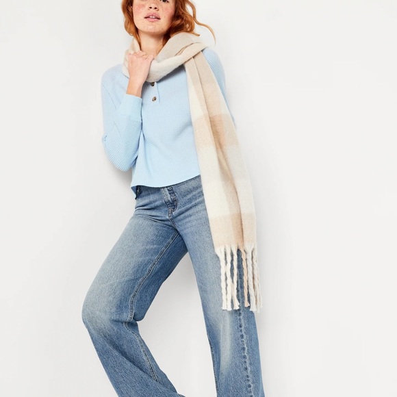 NWT OLD NAVY Plush Waffle-Knit Henley Top Color: Rock Pool SIZE XL - Picture 5 of 7